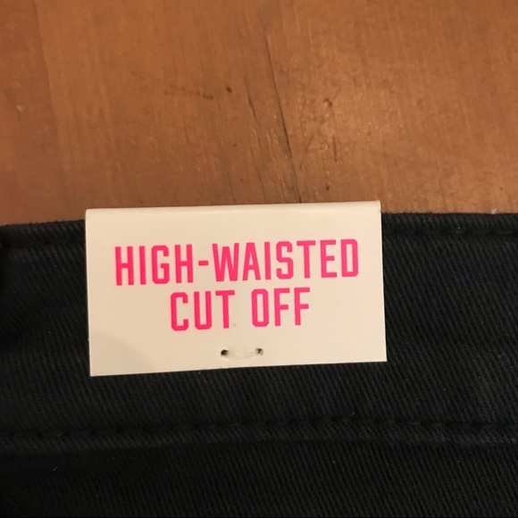 NWT Victorias Secret PINK High Waisted Black Jean Shorts - Picture 4 of 9
